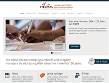 Tablet Screenshot of hamiltonapartmentassociation.ca